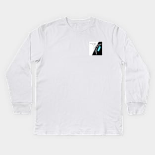 Black and White Kids Long Sleeve T-Shirt